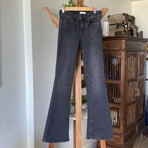 Flared Bottom & Stretchy Zara Woman Premium Denim Collection Black-wash Jeans